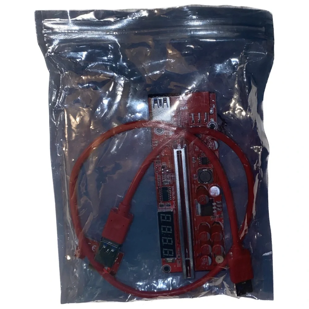 PCI-E GPU Graphics Riser Card for Bitcoin ETH Mining 1x to 16x USB Cable VER013